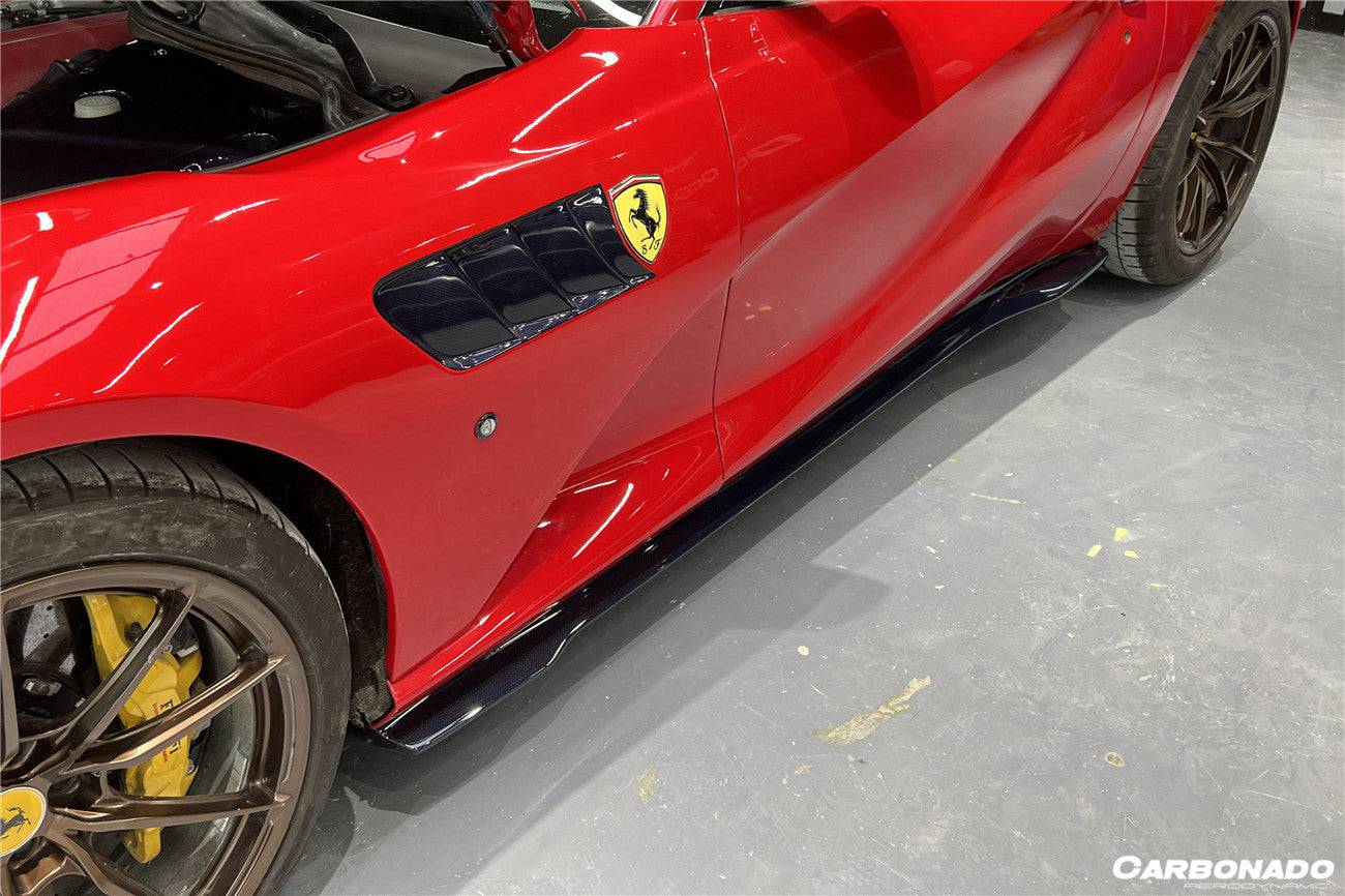 Carbonado 2017-2026 Ferrari 812 Superfast GTS MSY Style DRY Carbon Fiber Side Skirts