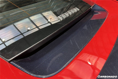 Carbonado 2017-2026 Ferrari 812 Superfast OE Style DRY Carbon Fiber Rear Bonnet Lower Insert