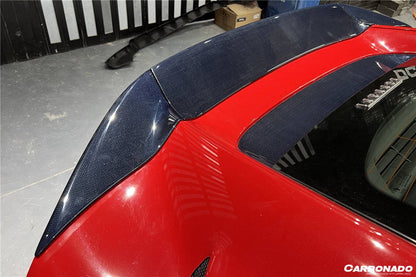 Carbonado 2017-2026 Ferrari 812 Superfast OE Style DRY Carbon Fiber Rear Bonnet Lower Insert