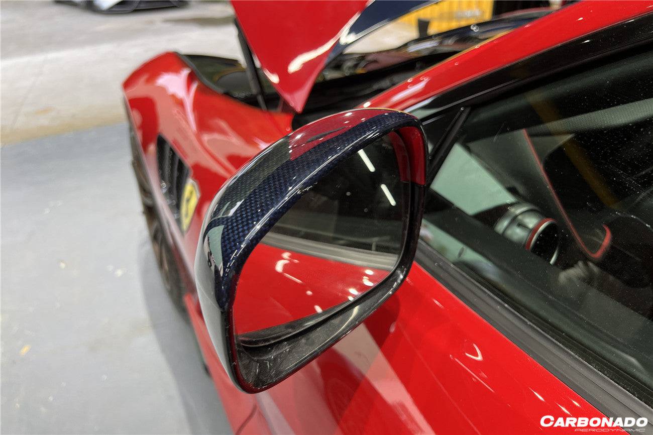 Carbonado MSY Style Autoclave Carbon Fiber Mirror Cover Replacement | 2017-2026 Ferrari 812 Superfast, GTS