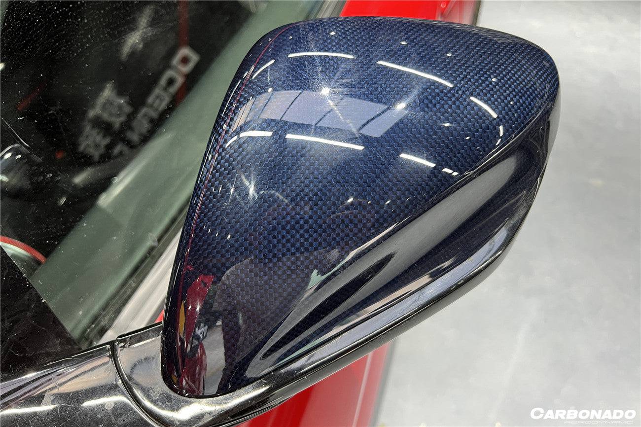 Carbonado MSY Style Autoclave Carbon Fiber Mirror Cover Replacement | 2017-2026 Ferrari 812 Superfast, GTS