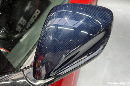 Carbonado MSY Style Autoclave Carbon Fiber Mirror Cover Replacement | 2017-2026 Ferrari 812 Superfast, GTS