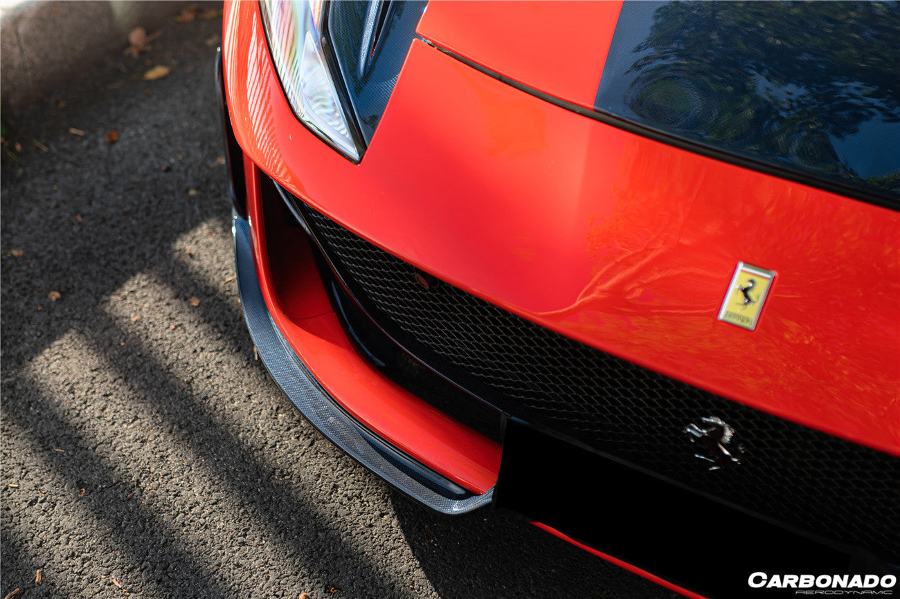Carbonado 2017-2026 Ferrari 812 Superfast GTS MSY Style DRY Carbon Fiber Front Bumper Air Vent