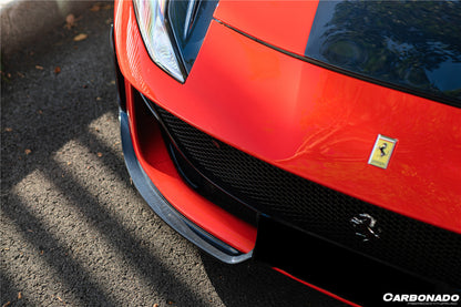 Carbonado 2017-2026 Ferrari 812 Superfast GTS MSY Style DRY Carbon Fiber Front Bumper Air Vent