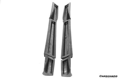 Faldones laterales de fibra de carbono seco estilo Aston Martin DBX 707 Carbonado 2021-2024