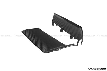 Tapas de ventilación de parachoques delantero de fibra de carbono estilo BS para Audi RS6 C7 Avant Carbonado 2013-2018