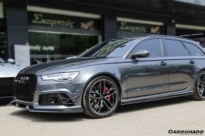 Carbonado 2013-2018 Audi RS6 C7 Avant BS Style Front Bumper Canards