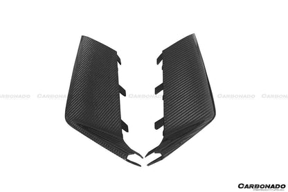 Tapas de ventilación de parachoques delantero de fibra de carbono estilo BS para Audi RS6 C7 Avant Carbonado 2013-2018