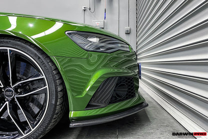 DarwinPRO 2013-2018 Audi RS6 Avant Carbon Fiber Front Bumper Caps