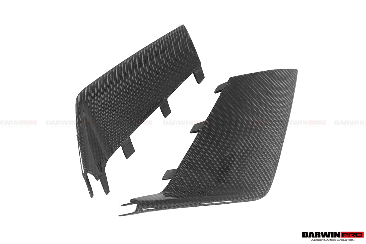 DarwinPRO 2013-2018 Audi RS6 Avant Carbon Fiber Front Bumper Caps