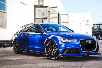 DarwinPRO 2013-2018 Audi RS6 Avant Carbon Fiber Front Bumper Caps