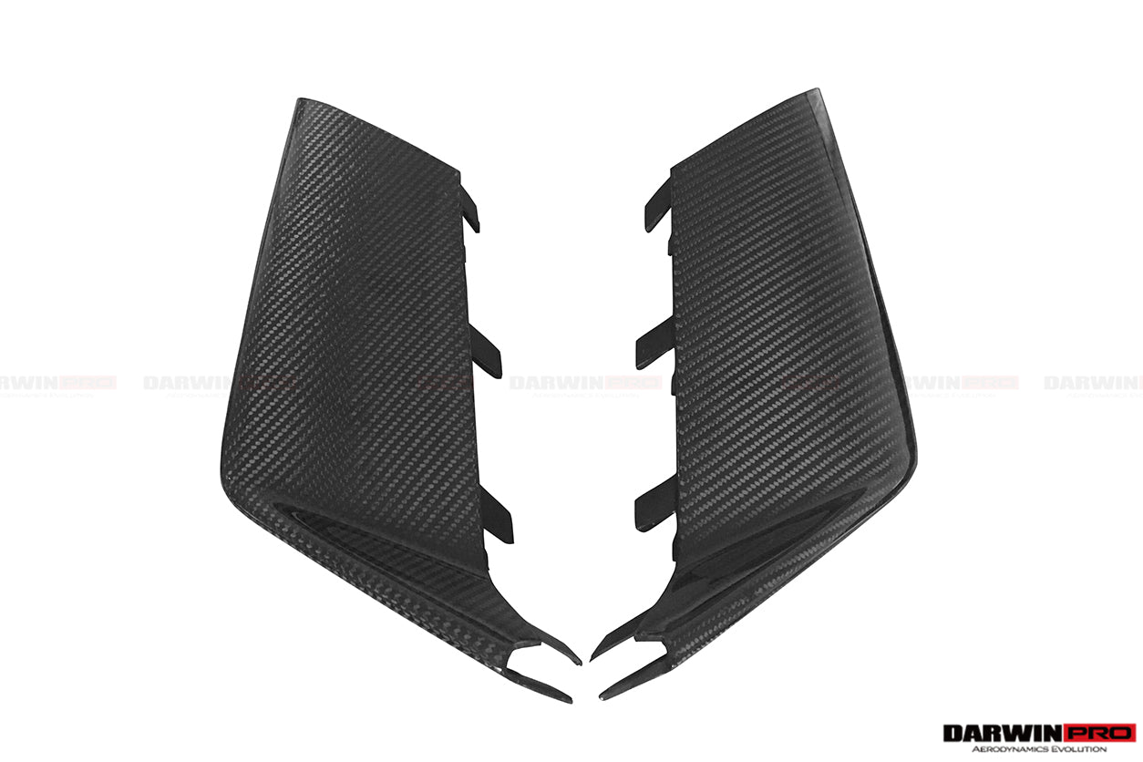 DarwinPRO 2013-2018 Audi RS6 Avant Carbon Fiber Front Bumper Caps