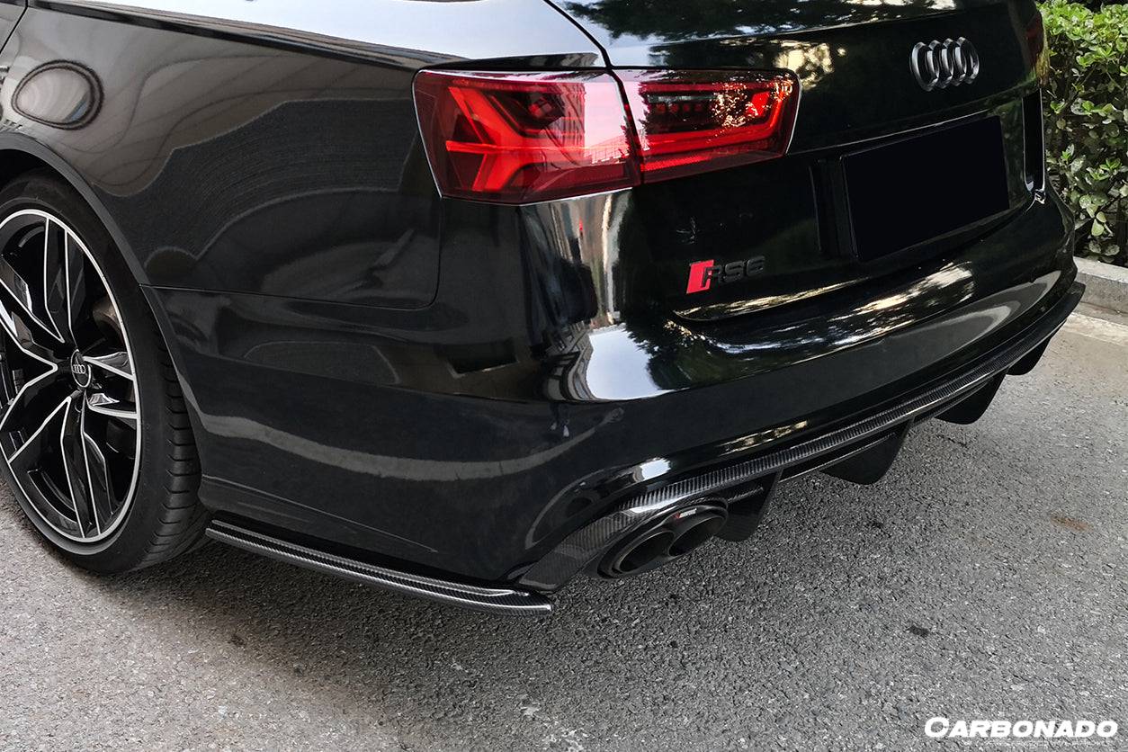 Carbonado 2013-2018 Audi RS6 Avant OE Style Carbon Fiber Rear Lip