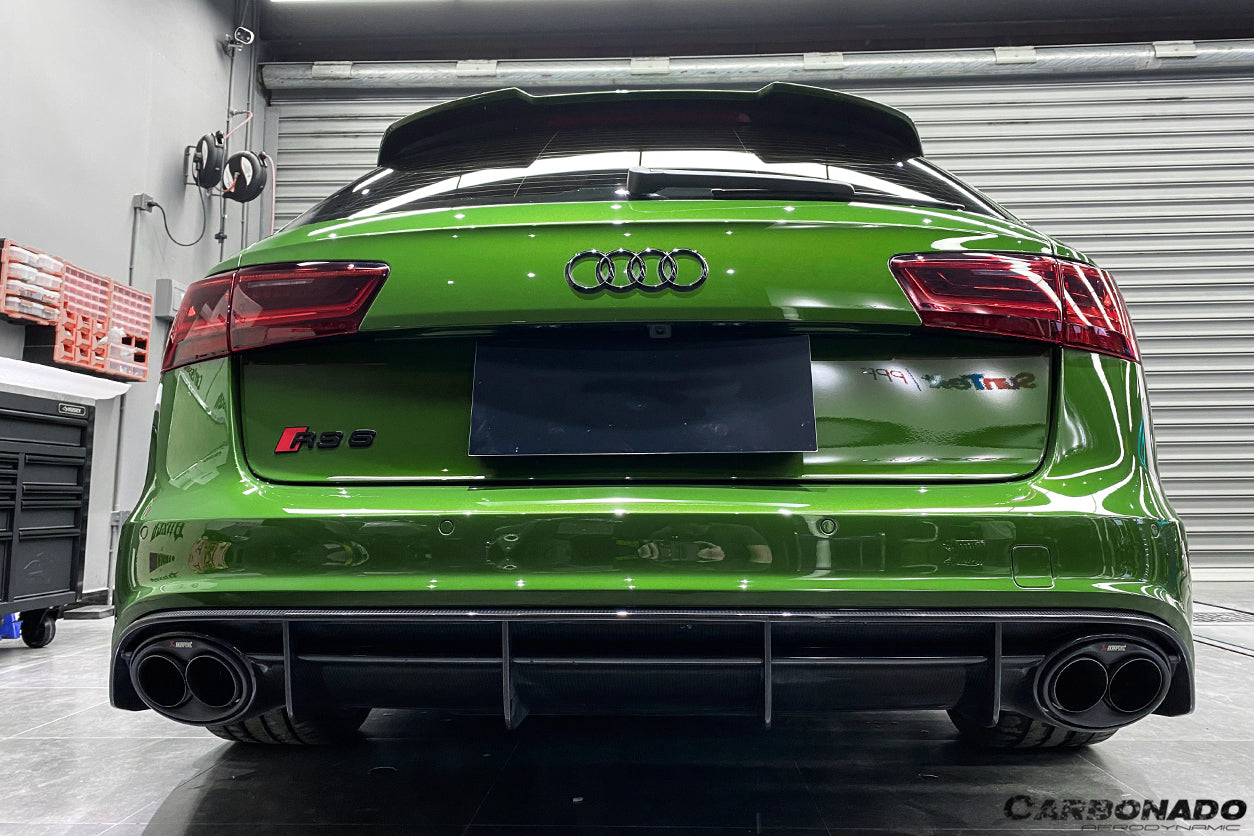 Carbonado 2013-2018 Audi RS6 Avant OE Style Carbon Fiber Rear Lip