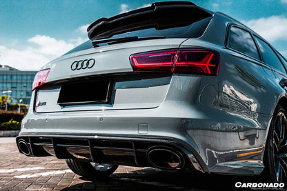 Carbonado 2013-2018 Audi RS6 Avant OE Style Carbon Fiber Rear Lip