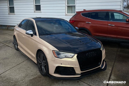 Carbonado BKSS Style Carbon Fiber Hood | 2017-2020 Audi RS3 S3 A3 Sedan