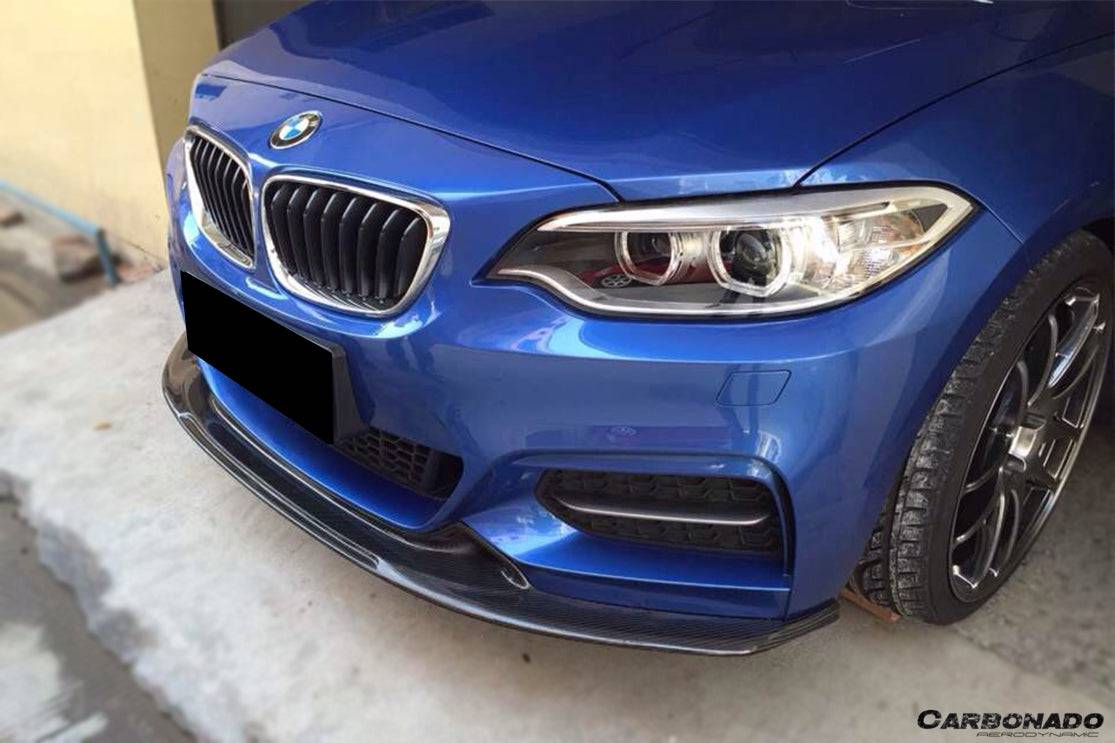 Carbonado 2013-2016 BMW 2 Series F22  F23 EXOT Style Front Canards (M-Tech Only)