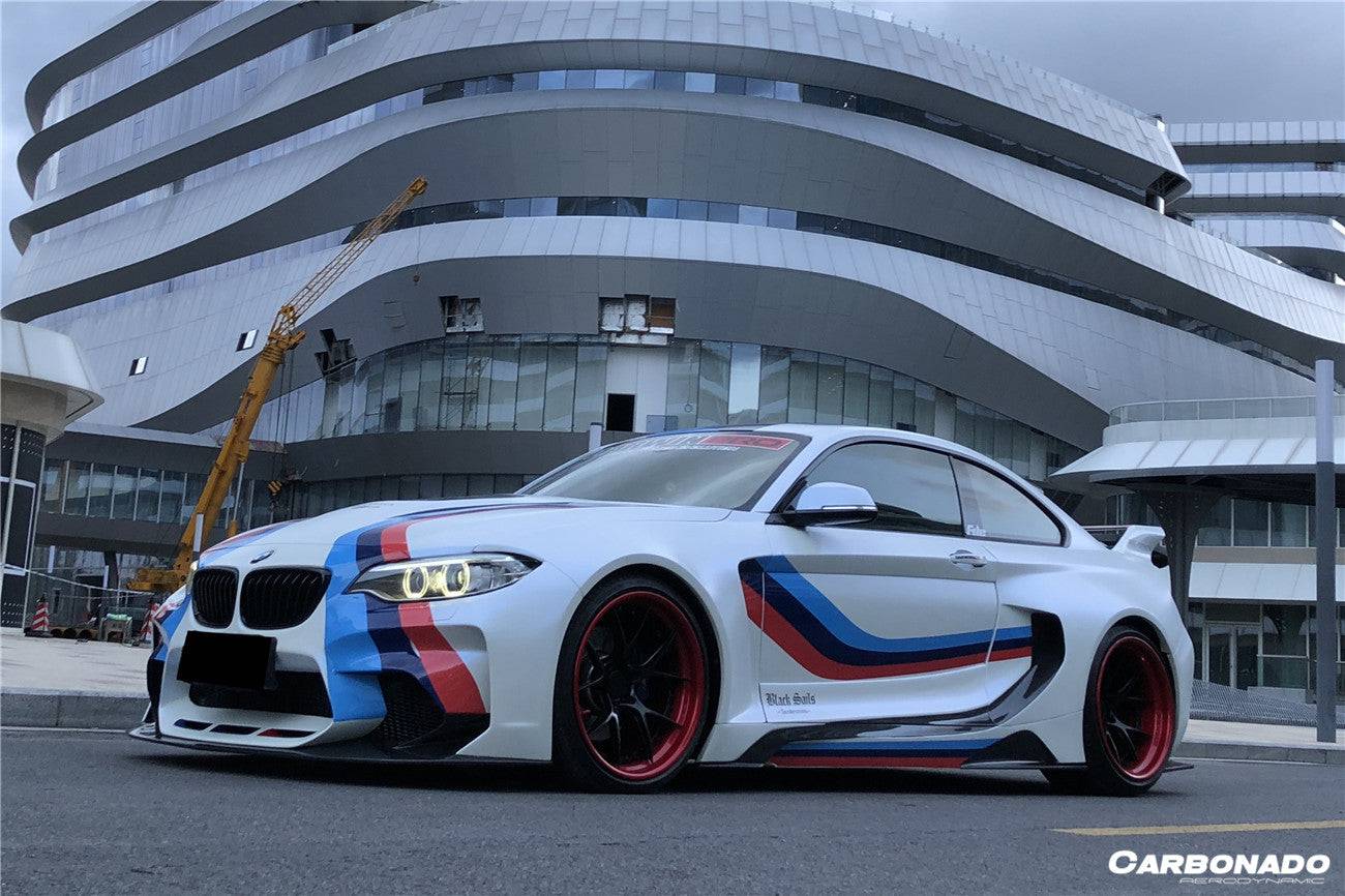 Carbonado 2014-2019 BMW 2 Series F22 VR Style Partial Carbon Fiber Wide Body Full Body Kit