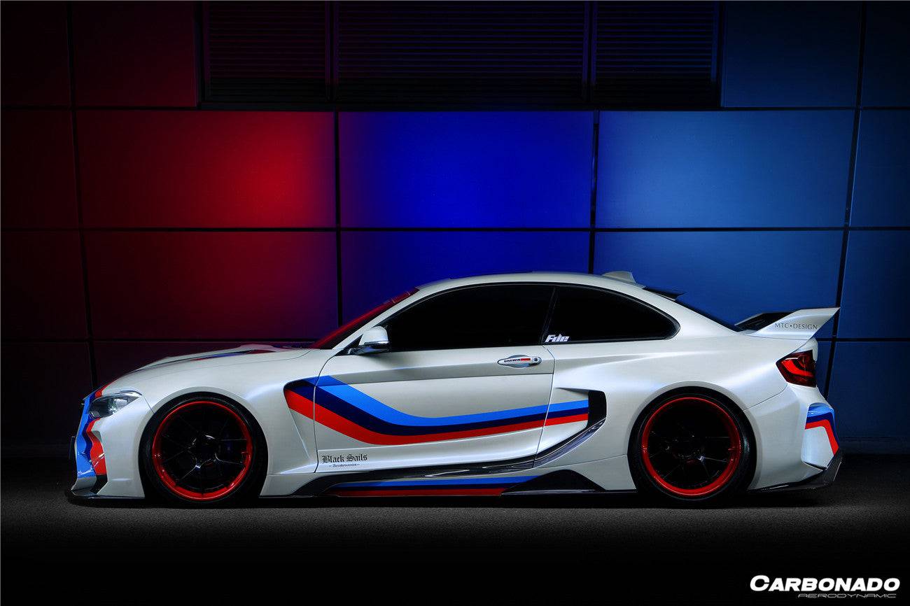 Carbonado 2014-2019 BMW 2 Series F22 VR Style Partial Carbon Fiber Wide Body Full Body Kit