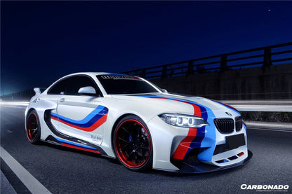 Carbonado 2014-2019 BMW 2 Series F22 VR Style Partial Carbon Fiber Wide Body Full Body Kit