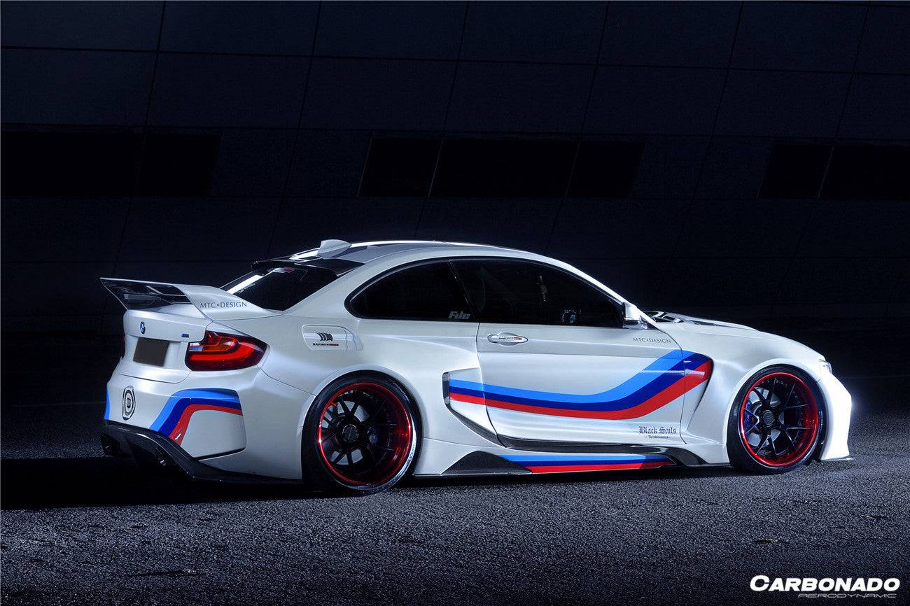 Carbonado 2014-2019 BMW 2 Series F22 VR Style Partial Carbon Fiber Wide Body Full Body Kit