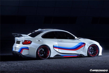 Carbonado 2014-2019 BMW 2 Series F22 VR Style Partial Carbon Fiber Wide Body Full Body Kit