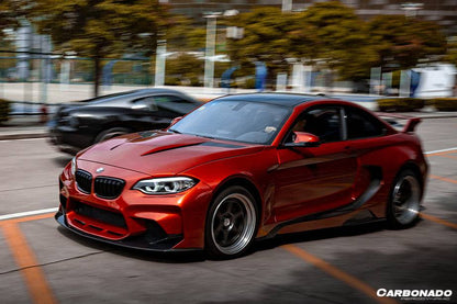 Carbonado 2014-2019 BMW 2 Series F22 VR Style Partial Carbon Fiber Wide Body Full Body Kit
