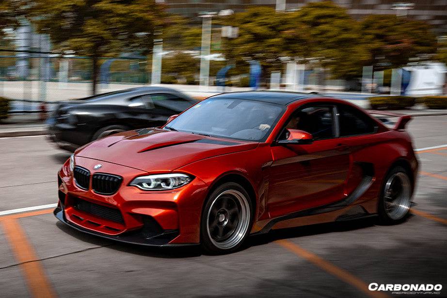 Carbonado 2014-2019 BMW 2 Series F22 VR Style Partial Carbon Fiber Wide Body Full Body Kit
