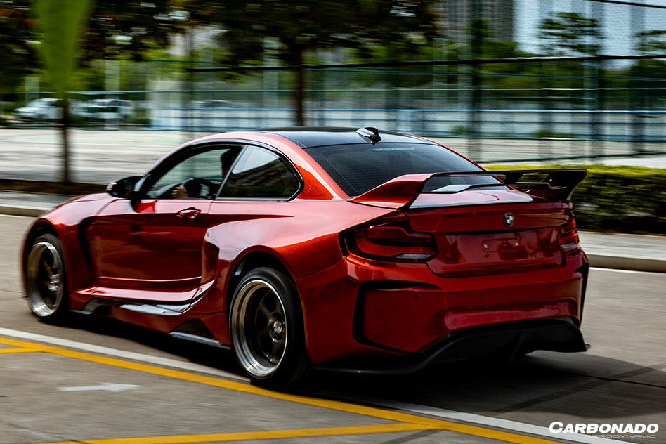 Carbonado 2014-2019 BMW 2 Series F22 VR Style Partial Carbon Fiber Wide Body Full Body Kit