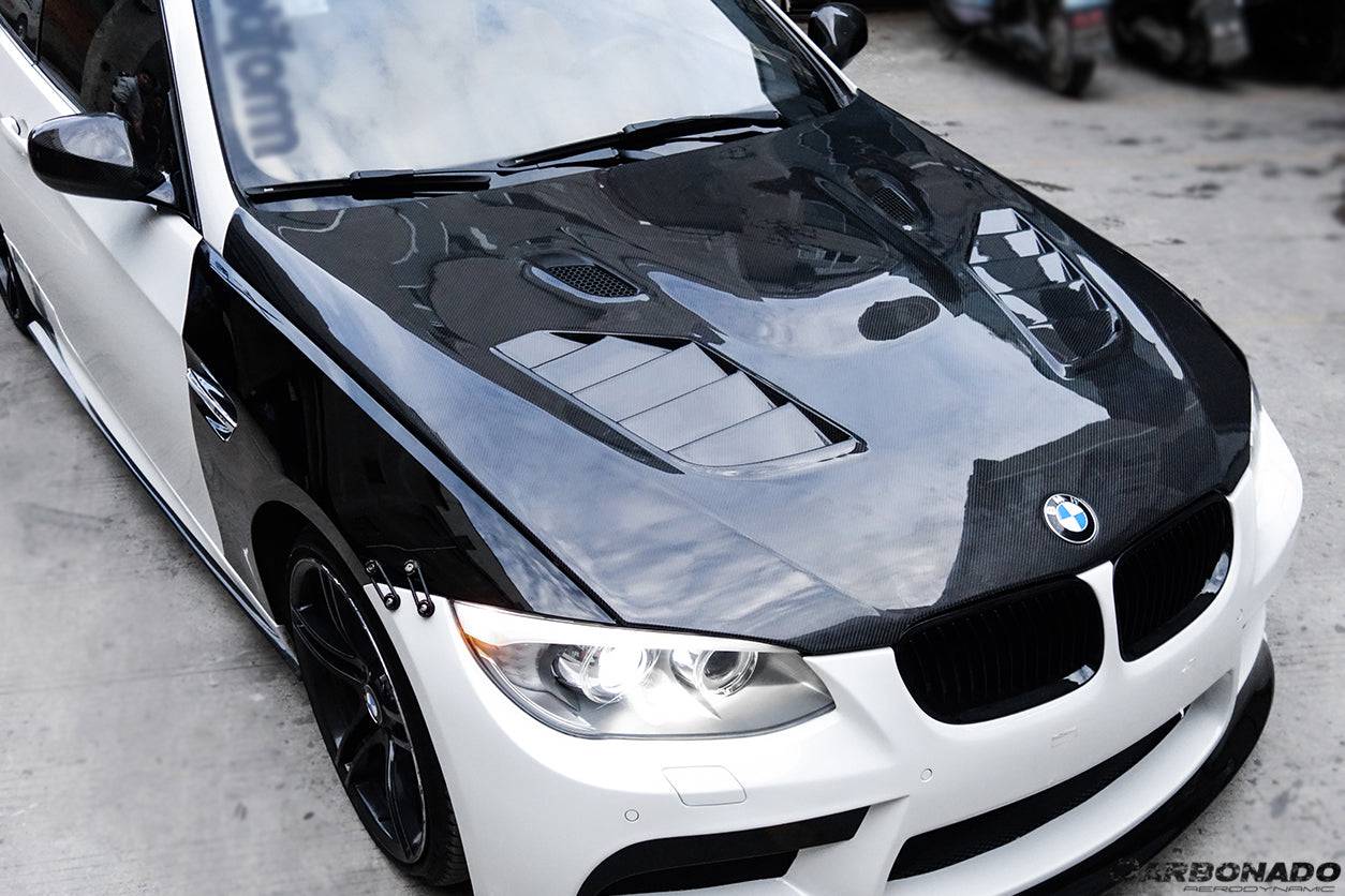 Carbonado 2011-2013 BMW 3 Series E92 E93 LCI SIB Style Carbon Fiber Hood