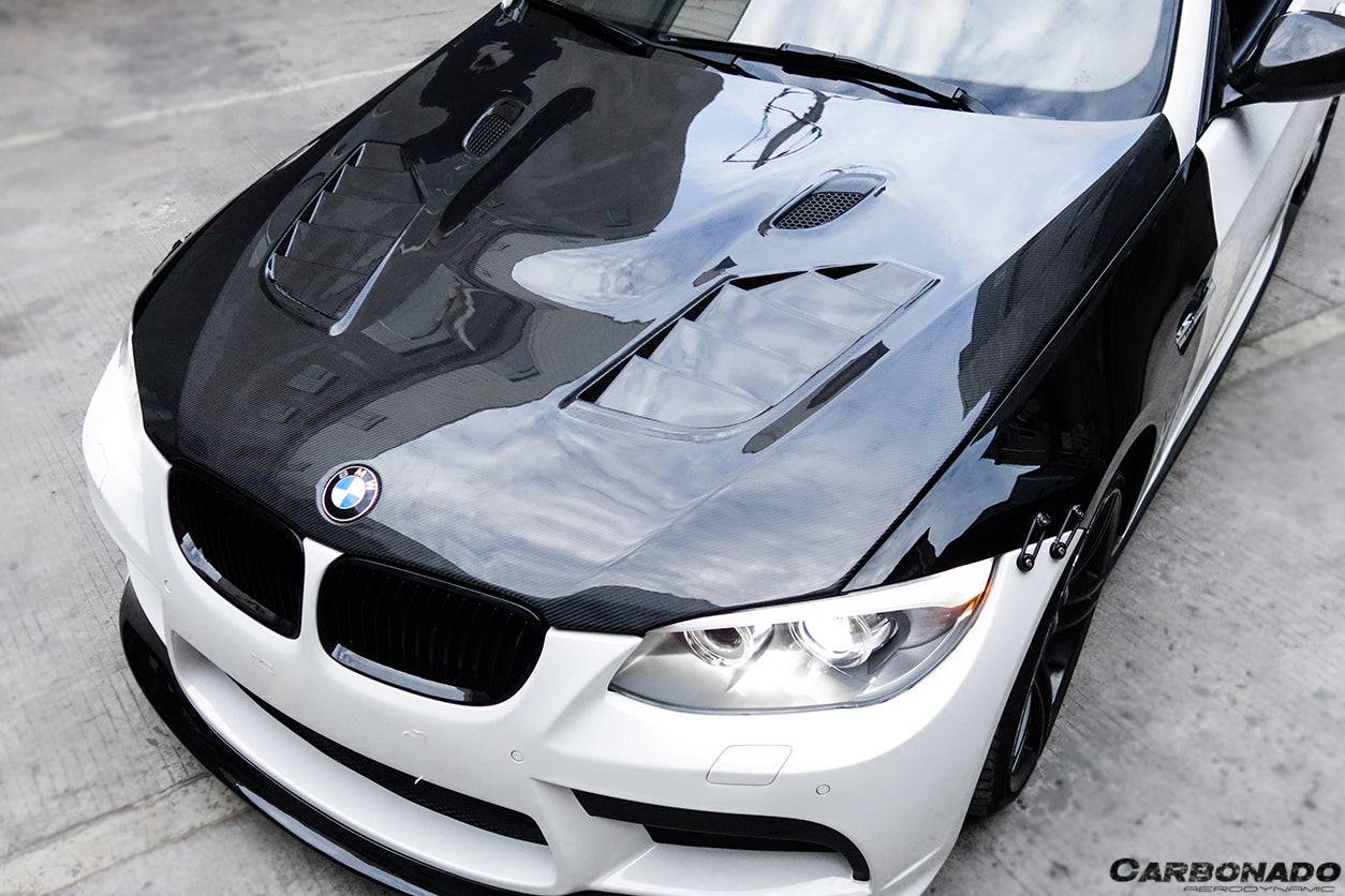 Carbonado 2011-2013 BMW 3 Series E92 E93 LCI SIB Style Carbon Fiber Hood