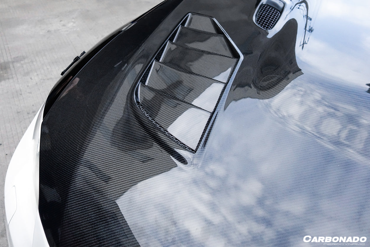Carbonado 2011-2013 BMW 3 Series E92 E93 LCI SIB Style Carbon Fiber Hood