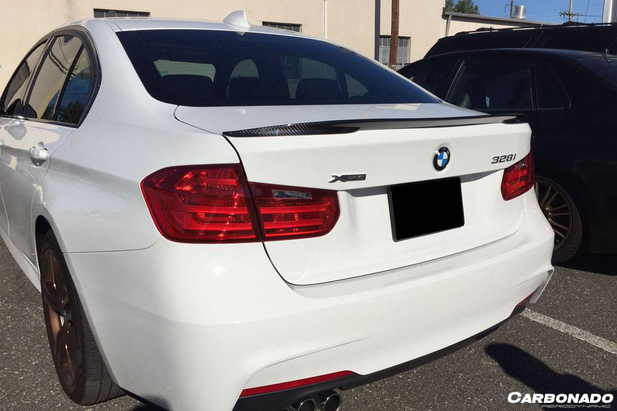 Carbonado 2013-2019 BMW 3 Series F30 MP Style Carbon Fiber Trunk Spoiler