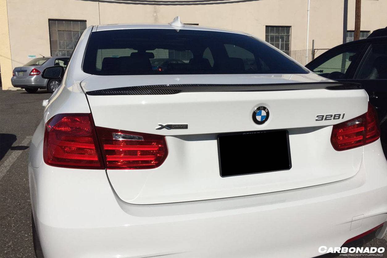 Carbonado 2013-2019 BMW 3 Series F30 MP Style Carbon Fiber Trunk Spoiler