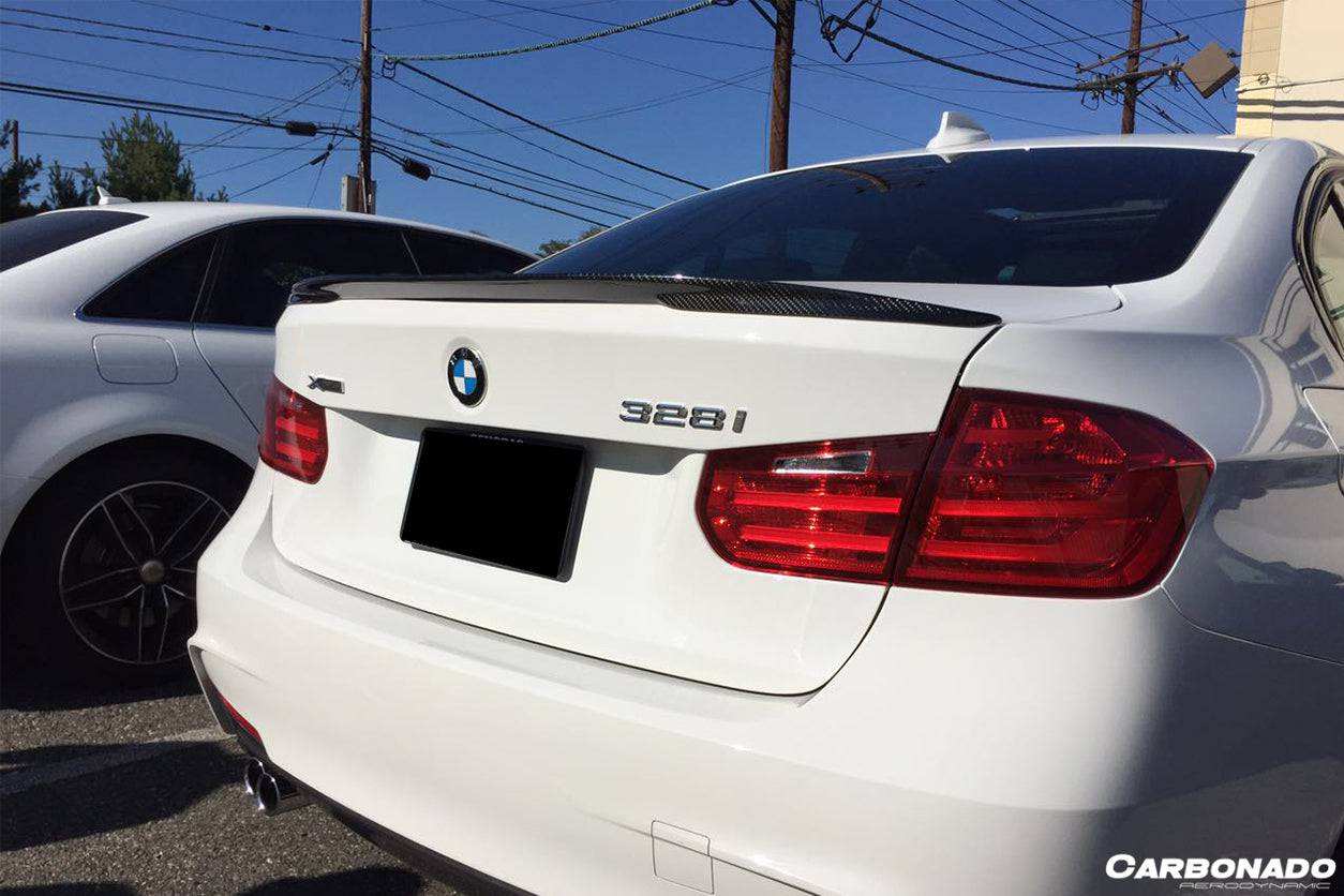 Carbonado 2013-2019 BMW 3 Series F30 MP Style Carbon Fiber Trunk Spoiler