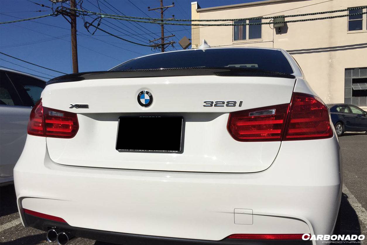 Carbonado 2013-2019 BMW 3 Series F30 MP Style Carbon Fiber Trunk Spoiler