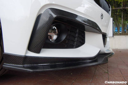 Carbonado 2014-2017 BMW 4 Series F32 F33 M Sport ECC Style Carbon Fiber Front Lip