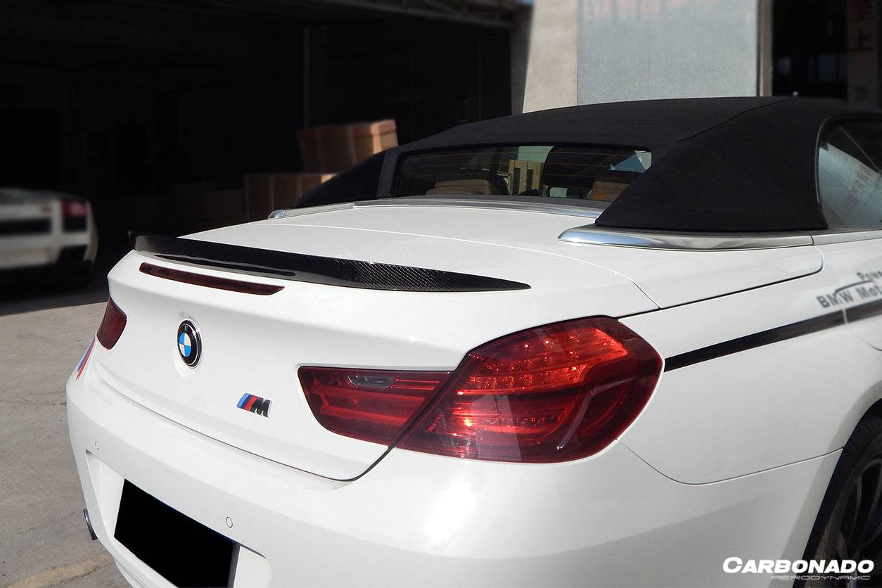 Carbonado 2011-2018 BMW 6 Series F12 convertiable M6 Style Carbon Fiber Trunk Spoiler