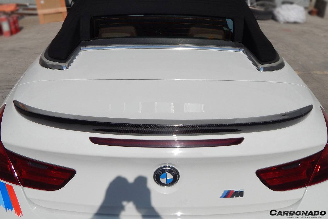Carbonado 2011-2018 BMW 6 Series F12 convertiable M6 Style Carbon Fiber Trunk Spoiler