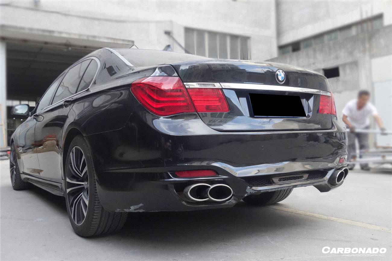 Carbonado 2009-2015 BMW 7 Series F01 F02 WD Style Rear Bumper With Tips