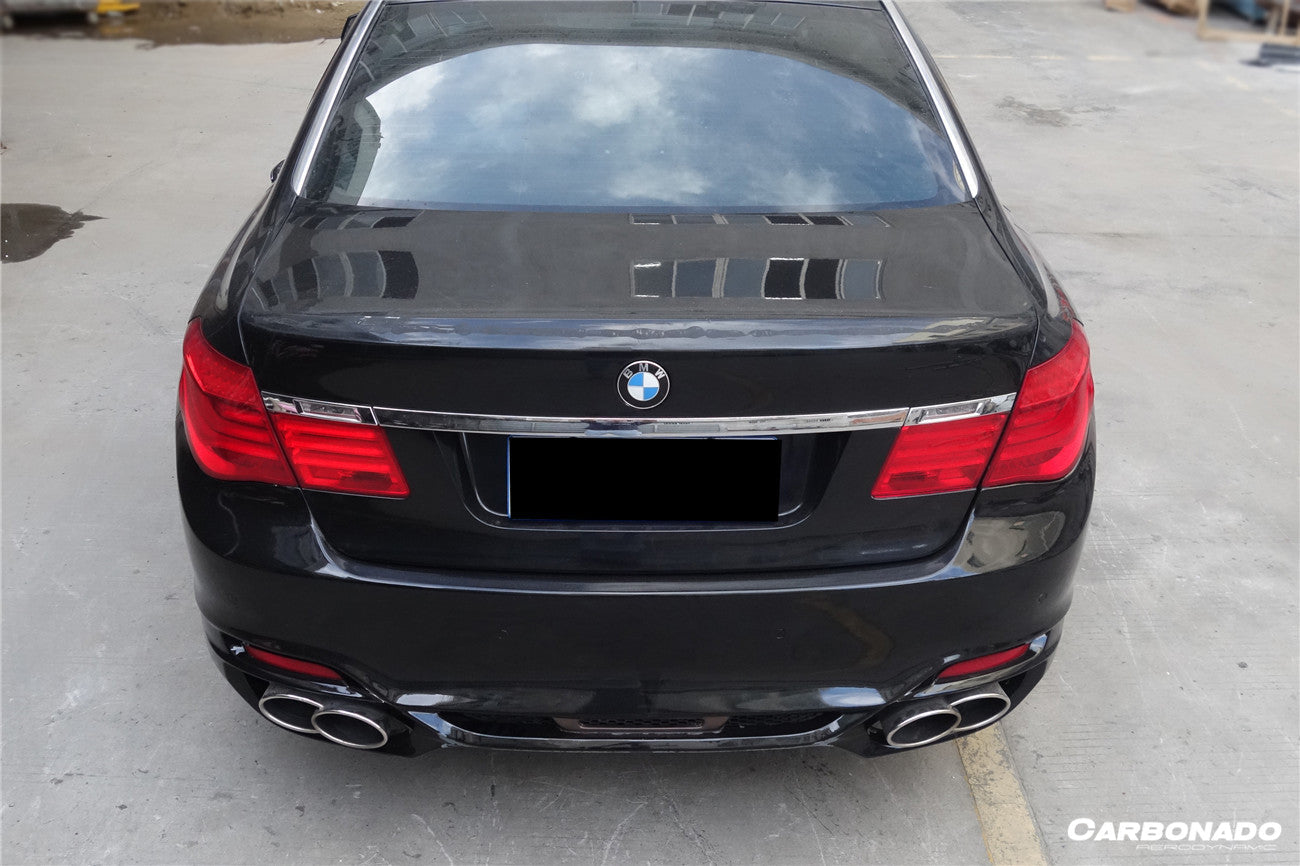 Carbonado 2009-2015 BMW 7 Series F01 F02 WD Style Rear Bumper With Tips