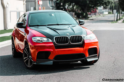 Carbonado 2009-2014 BMW E70 E71 X5M X6M AK Style Carbon Fiber Front Lip