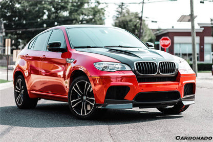Carbonado 2009-2014 BMW E70 E71 X5M X6M AK Style Carbon Fiber Front Lip