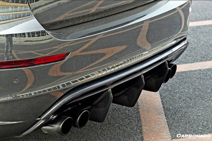 Carbonado 2009-2014 BMW E71 X6M AK Style Carbon Fiber Rear Diffuser