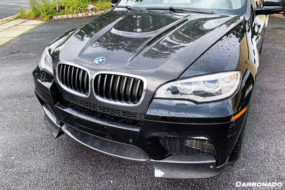 Carbonado 2009-2014 BMW E70 E71 X5M X6M AK Style Carbon Fiber Front Lip