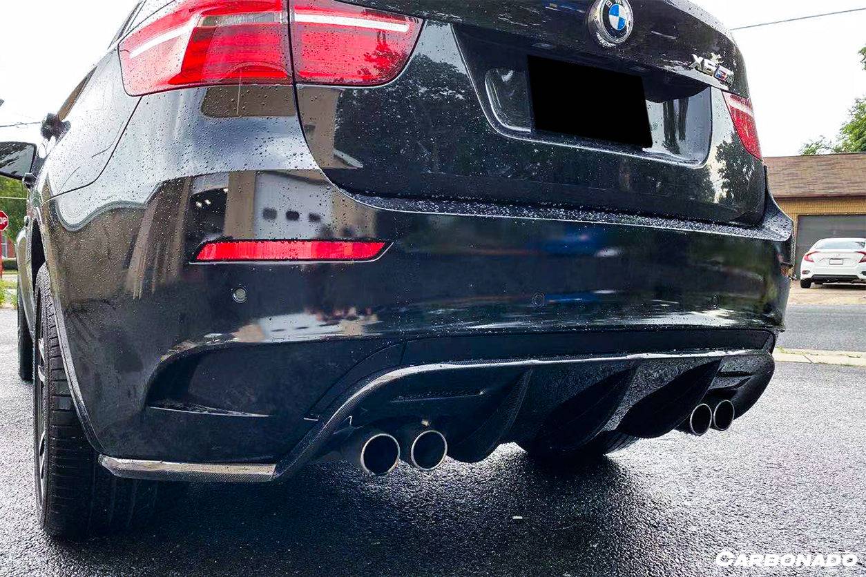 Difusor trasero de fibra de carbono estilo VS para BMW E71 X6M 2009-2014 Carbonado