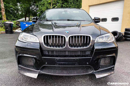 Carbonado 2009-2014 BMW E70 E71 X5M X6M AK Style Carbon Fiber Front Lip