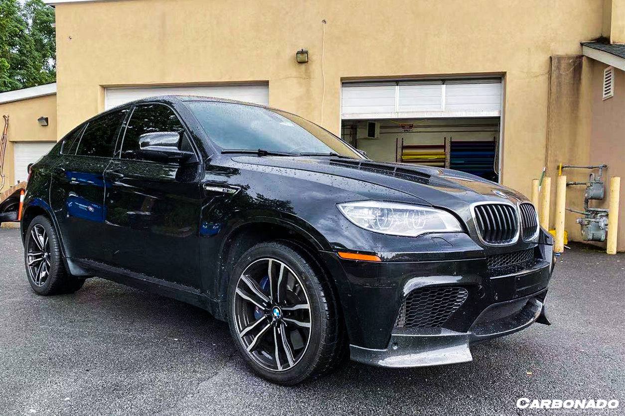 Carbonado 2009-2014 BMW E70 E71 X5M X6M AK Style Carbon Fiber Front Lip