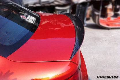 Alerón de maletero de fibra de carbono estilo RZ para BMW E82 Serie 1 1M 2008-2013 Carbonado