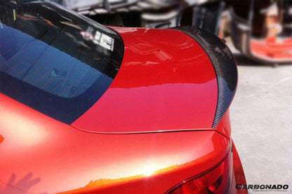 Alerón de maletero de fibra de carbono estilo RZ para BMW E82 Serie 1 1M 2008-2013 Carbonado